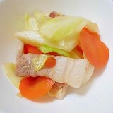 豚バラときゃべつとにんじんの炒め物